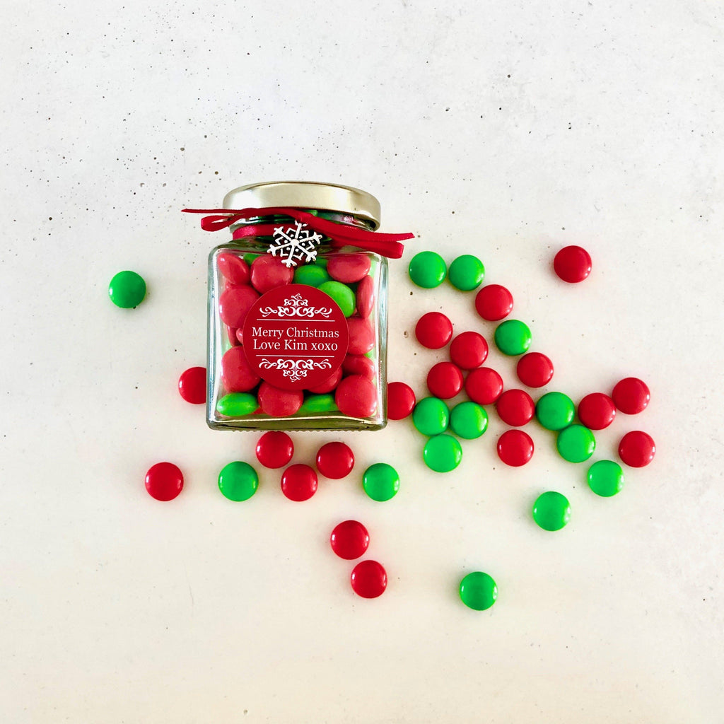 Custom Christmas Candy Jar